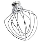 MMOBIEL 6-Wire Whip Attachment Replacement Stainless Steel Whisk Compatible with KitchenAid K45, KSM15, KSM110, KSM103 KSM75 KN15, KSM90 Stand Mixer - Egg Cream Stirrer - Batter Whip Mayonnaise Mixer