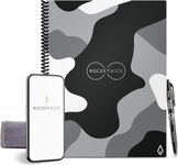 Rocketbook Reusable Digital Notebook - Smart Notepad A4 CamoWirebound Note Book To Do List Pad, Dotted Paper with Frixion Erasable Pen and Wipe, Office Gadget App Reduce Paper Waste