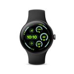 Google Pixel Watch 3 (45mm) - Android Smartwatch with Heart Rate Tracking, Advanced Running from Fitbit, Fitness Insights, 24-Hour Battery - Matte Black Aluminum Case - Obsidian Band - Wi-Fi