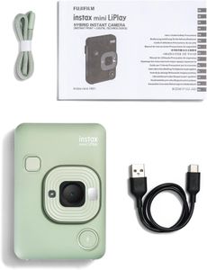 INSTAX Mini LiPlay Hybrid Instant Camera – Matcha Green