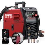 ARCCAPTAIN iControl MIG145 Pro 145A Flux Core MIG Welder 110V Welding Machine Gasless MIG Welder Flux MIG/MMA Stick/Lift TIG, 3 in 1 Welder Machine with Synergy, Portable Welder, APP Control
