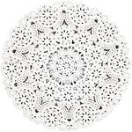 300 Pack Round Paper Doilies, 10 inches Round Medallions Lace Placemats for Crafts & Wedding