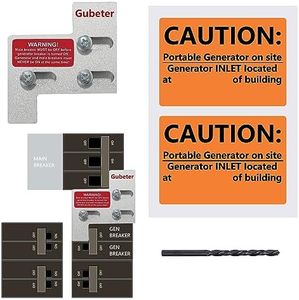 Generator Interlock Kit Compatible with General Electric GE 150 or 200 amp Main Breaker,1 1/4 Inch Spacing Between Main and Branch Breaker(GE200-A)