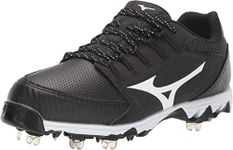 Mizuno Softball Footwear Low Womens Metal Softball Cleat Black White