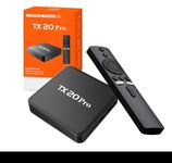 TX20 Pro Android 4K SMART TV Box with Voice Remote, WiFi, Chromecast Built-in & Google Play Store Support (8/128 GB)