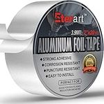 Eterart Aluminum Foil Duct Tape Heavy Duty,High Temperature Sealing and Patching,Perfect for HVAC,Air Ducts,Metal Repair, Ductwork,Foamboard, Insulation,Dryer Vent and More,2 Inches x 20 Yards,Silver