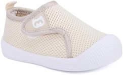 BMCiTYBM Toddler Boy Girl Shoes Breathable Walking Shoes Barefoot Lightweight Non-Slip Sneakers 6 9 12 18 24 Months Camel Size 7 Toddler