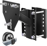toolhoper Trailer Spare Tire Mount, Boat Spare Tire Mount for Utility Trailer, Upgrade Spare tire Carrier, Fits 4 5 6 8 Lugs Trailer Wheels, Holds Up to 150 Lbs