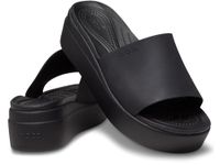 Crocs Women's Brooklyn Platform Slides, Black, 8 Women