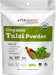 Vitamatic Certified USDA Organic Tulsi (Holy Basil) Powder 1 Pound (16 Ounce)