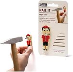 Nail It - Finger Protector for Hammering Nails / Fun Nail Holder for Hammering by Monkey Business / Pinnoccio Shaped Nail Holder - DIY Helper Guards your Fingers and Thumbs