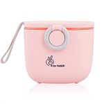 R for Rabbit Silicone First Feed Box for Baby, Kids Milk Powder Box Multi-Functional Meal Box 210G Pink