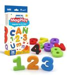 SOLO MagPlay Magnetic Alphabet Numbers 1 to 20 for Kids (Age 3+) | Non-Toxic EVA Foam Build with Strong Magnetic Back | Soft Touch Rounded Edges | Perfect for Alphabet Learning & Spelling Games