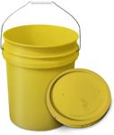 5-Gallon Yellow Bucket Pail Contain