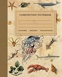 Marine Biology Gift: Vintage Composition Notebook for Marine Biologists - College Ruled with Sea / Ocean Life Theme