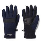 Columbia Mens Sweater Weather Gloves, Collegiate Navy Heather, S