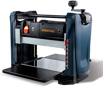 POWERTEC PL1252V 15 Amp 2-Blade Benchtop Thickness Planer For Woodworking | 12-1/2 in. Portable