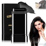 Winkelen Long-Lasting Cover-Up Hair Powder - Black, Covers Grey Roots Bald Spots Instantly Highly Pigmented Fuller Denser Look Matte Finish Fine Hair Color Touch Up Stick Comb Flawless Application, 20gm