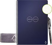 Rocketbook Everlast Smart Reusable Notebook, Executive Size, Midnight Blue, 6" x 8.8" (EVR-E-K-CDF)