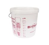 15 Litre Fermenting/Fermentation Bucket with Lid and Handle- Home Brew Beer Brewery Wine Making - Printed Scale with Capacity