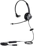 USB headset with Noise Cancelling Mic for Home, Office or Call Centre users. Use with SKYPE for Business, MS Teams and all other softphone applications, Plug and Play (EAR-805UC)