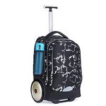 UNIKER Rolling Laptop Bag for 14 Inch Laptop,Community Nurse Bag on Wheels Work case,Roller Bag for School Black,Trolley School Bag Wheeled Business Bag,Laptop Roller Case Travel Carry-on