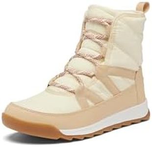 SOREL Women's Whitney ll Plus Lace Waterproof Boot, Honey White/Ceramic, 6