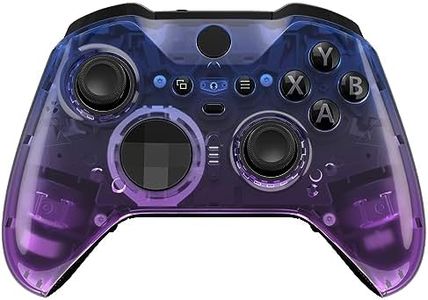 eXtremeRate Gradient Translucent Bluebell Front Housing Shell Case Replacement Kit for Xbox Elite Series 2 Core Wireless Controller - Controller NOT Included