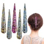 5 PCS Acrylic Flower Large Alligator Hair Clips Non-Slip Duckbill Clips, Durable Non-Slip Duckbill Metal Clips for Women Thick and Thin Hair