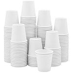 [300 Count] 3 oz. White Paper Cups, Small Disposable Bathroom, Espresso, Mouthwash Cups