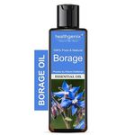 Healthgenix Borage Oil - 120ml (Borago officinalis) | Free Rose Water 60ml | Therapeutic Grade For Hair, Skin & Body | For Men & Women |