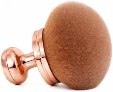 GOERTI Self Tanner Brush - Extra Large Body Makeup Applicator for Tanning, Blend & Blur Kabuki for Face Body Bronzer, Instant Tan Application for Flawless Leg Makeup (Rose Gold)
