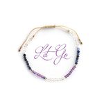 BALIPURA - Let Go Aura Bracelets Gift for Women (2mm Small Beads) - Beaded Crystal, Clear Quartz - 925 Solid Silver Beads - Precious Gemstones Healing Crystals Stone