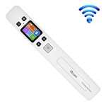 ECOiNVA for iScan Wand Portable Scanner Rechargeable Wifi Office Business Home Scanners Up to 1050DPI Support JPG PDF Documents With LCD Screen (White)