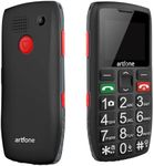 artfone C1 Big Button Mobile Phone for Elderly丨SIM Free Senior Mobile Phones丨SOS Button丨Time Reporting丨Easy to Use Basic Mobile Phones丨Speed Dial丨FM丨Torch丨USB-C丨1800mAh Battery - Black