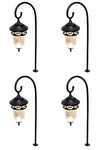 GreenLighting Low Voltage Victorian Outdoor Lights - Walkway Lights, Garden Lights, Lawn or Landscape Lighting - Waterproof and Rust-Resistant (Black, 4 Pack)