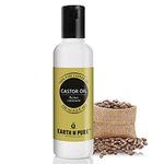 Earth N Pure Castor Oil (Arandi Oil) Cold Pressed, Natural, Therapeutic Grade for Hair Growth, Nails, Eyelash 200 ml