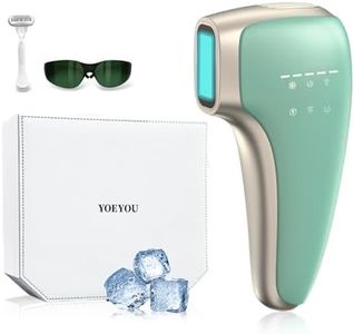 Painless IPL Laser Hair Removal for Women & Men, 39°F Sapphire Ice Cooling Technology, at-Home Laser Hair Removal Device for Face, Armpits, Legs, Bikini & Whole Body, Long-Lasting Results