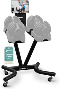 Lifepro Adjustable Dumbbell Stand for PowerFlow Pro & PowerFlow Max Adjustable Dumbbell Set - Adjustable Dumbbell Rack Stand with UPGRADED Metallic Caster of Wheels for Convenient & Safe Training