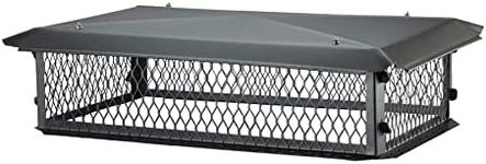 HY-GUARD HGB14268 Multi-Flue Chimney Cap, 14" x 26" x 8" Height, Galvanized Steel