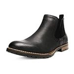 Bruno Marc Men?s Chelsea Boots Casual Slip-On Leather Dress Ankle Boot,Black,Size 10 US Philly-2