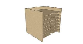 12 x 12" Inch Paper Storage Unit for Craft etc fits Kallax Cube Storage