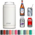 DUALIE 3 in 1 Insulated Can Cooler - Universal Size for 12 oz Cans, Slim Cans, and Bottles - 10+ Colors Available