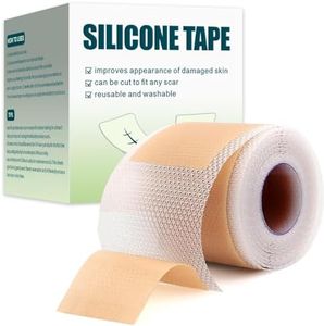 Silicone Scar Sheets, Medical Grade Silicone Scar Tape for Surgical Scars, Reusable, Professional Scar Removal Strips for C Section, Tummy Tuck Tape, Keloid Treatment (1.6" x 120" Roll)