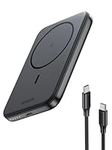 UGREEN Nexode for MagSafe Power Bank 5000mAh Magnetic Wireless Portable Charger PD 3.0 USB-C Battery Pack Compatible with iPhone Air/17/16/15/14/13/12 Plus/Pro/Pro Max/Mini, Black