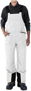 Cheyubny Mens Snow Bibs Waterproof Winter Thermal Snowboarding Pants Adjustable Straps Insulated Overalls with Pockets