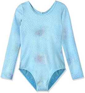 HOZIY Long Sleeve Leotards for Girls Gymnastics Blue Sky Sparkle Size 9-10 8-9 Years Old Dance Clothing