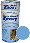 Damp Proof Epoxy Resin Water Based Paint for Garages, Walls, Basements and Tanks - 5L (Light Blue)