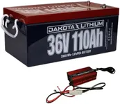 Dakota Lithium - 36V 110Ah Lithium Battery - Deep Cycle Battery for 36v Trolling Motor, 36v Golf Carts, 36v Electric Motors, and more - 36v Lithium Battery, 3960 Wh - 1 Battery