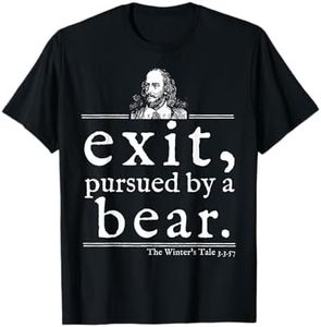 Exit Pursued by Bear Shakespeare Shirt Stage Director Gift T-Shirt